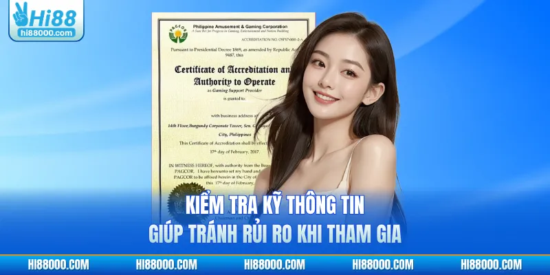 Kiểm tra kỹ thông tin giúp tránh rủi ro khi tham gia